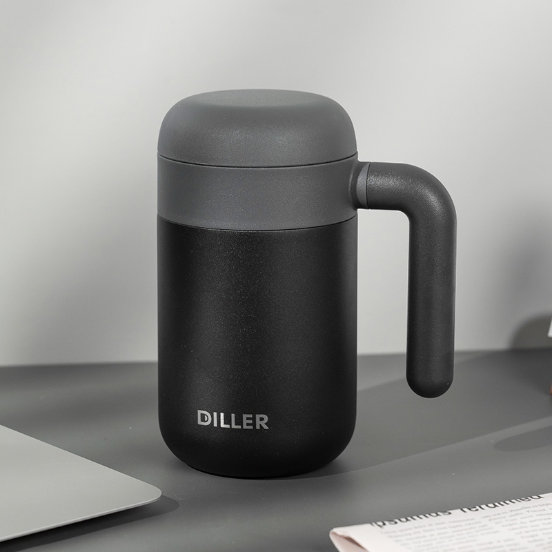 Bình giữ nhiệt Diller MLH8993 làm từ thép không gỉ bền bỉ có khay lọc trà tiện lợi 460ml