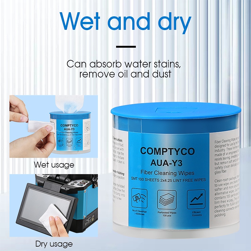 Giấy Sợi Quang Không Lõi Không Bụi Dùng Vệ Sinh Dây Cáp Quang AUA-Y3