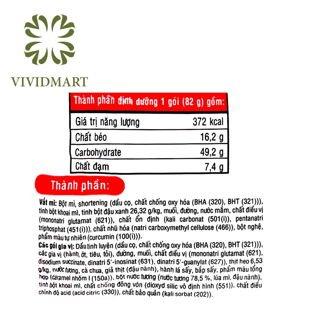 [Toàn quốc] [Gói lẻ] MÌ ĐỆ NHẤT VỊ THỊT BẰM, VỊ TÔM CHUA CAY - GÓI 82g - ACECOOK | BigBuy360 - bigbuy360.vn