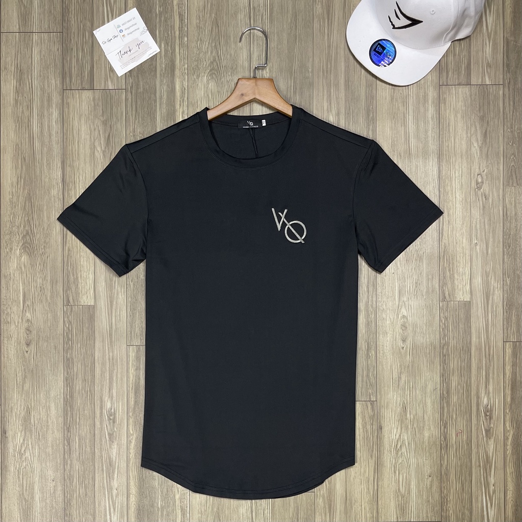 Áo thun nam tập gym vạt bầu DO GYM SHOP logo thêu, thun lạnh 4 chiều thoáng mát