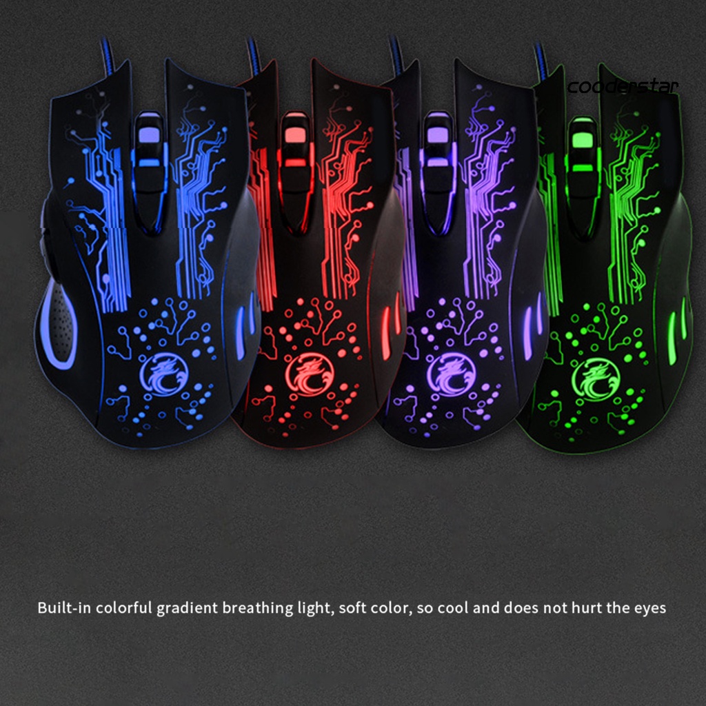 Chuột chơi game IMICE X9 có dây và đèn nhiều màu sắc