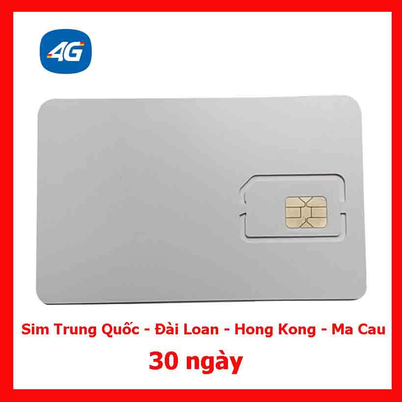 Mua sim 3G/4G du lịch Trung Quốc - Đài Loan- HongKong - Macau tại Việt Nam-hàng chính hãng