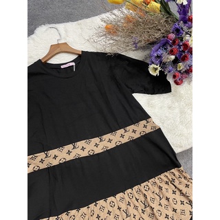 Đầm bigsize dáng suông chất thun, đồ mặc nhà