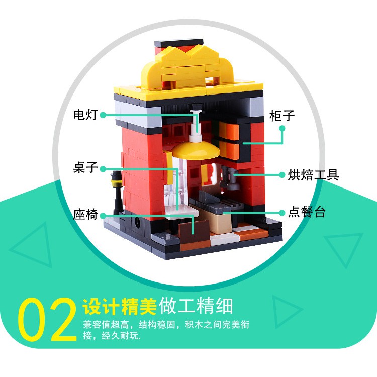 HSANHE Bộ Đồ Chơi Lắp Ráp Lego Mini Cho Bé