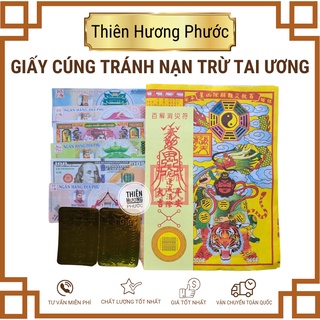 Giấy cúng cầu may mắn có linh phù