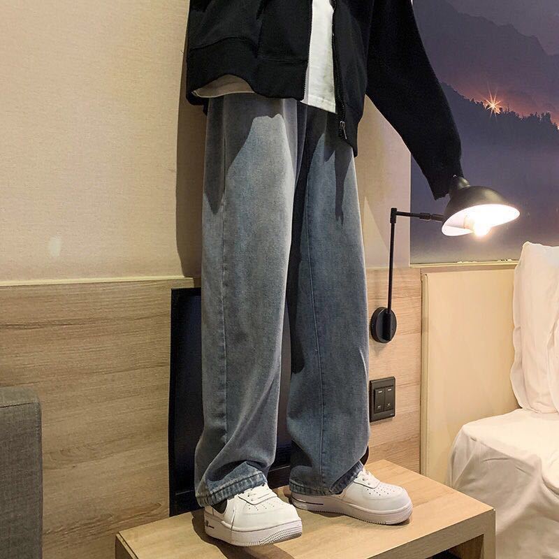 Quần Jeans Dài Ống Đứng Thời Trang Hàn Quốc Cho Nam