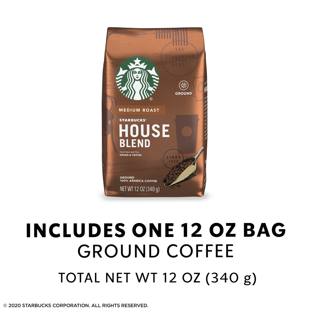 Cà phê Starbucks rang xay sẵn 100% Arabica Coffee gói 340g [Hàng Mỹ]