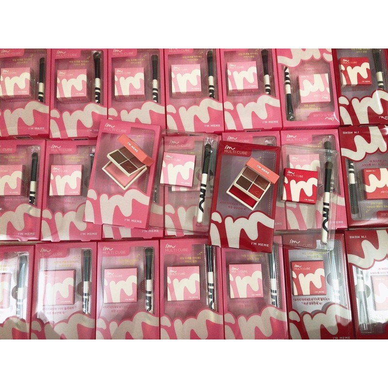 Bảng phấn mắt và má hồng Im Meme kèm cọ (bill mua hàng)