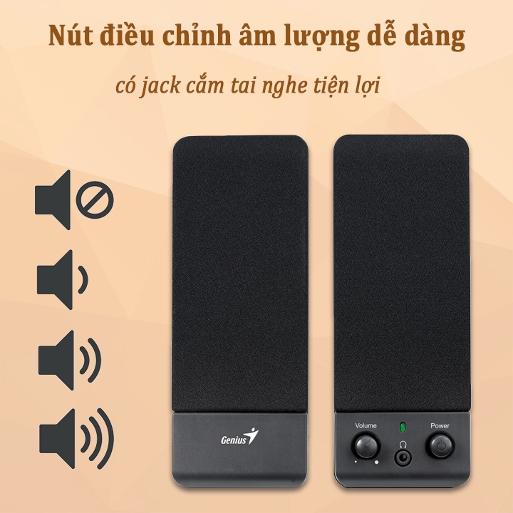 Loa Vi Tính 2.0 Mini Genius SP-S110