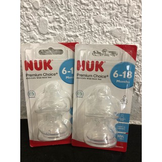 BỘ 2 NÚM TI NUK SILICONE S2 - size M - NU66059
