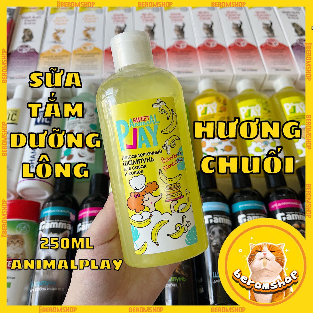 SỮA TẮM CHO CHÓ MÈO ANIMAL PLAY SWEET 9 MÙI HƯƠNG 300ML CỰC THƠM NHẬP NGA GIÁ CỰC RẺ
