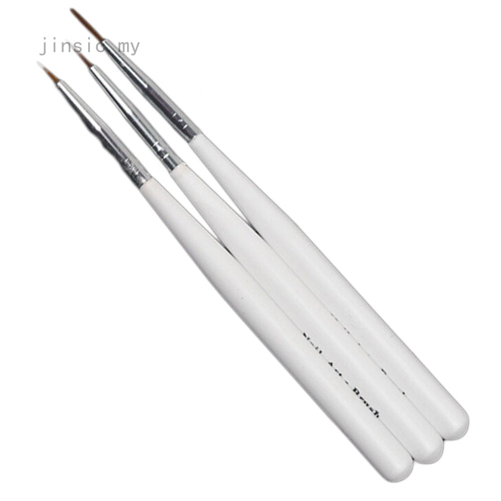 1 Bộ 3 Cọ Vẽ Móng Tay Mới