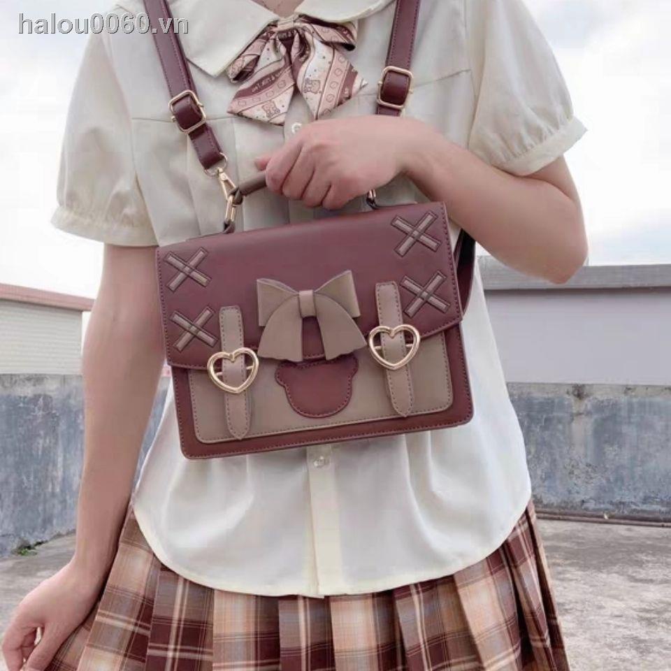 Túi Đeo Chéo Hình Vuông Nhỏ Nhắn Dễ Thương Phong Cách Lolita