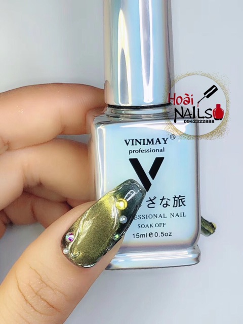 Sơn mắt mèo kim cương ánh vàng - phụ kiện nail