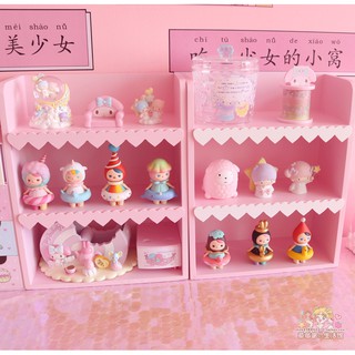 Kệ gỗ 3 tầng pinky heart 1104