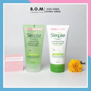 Sữa rửa mặt Simple 150ml