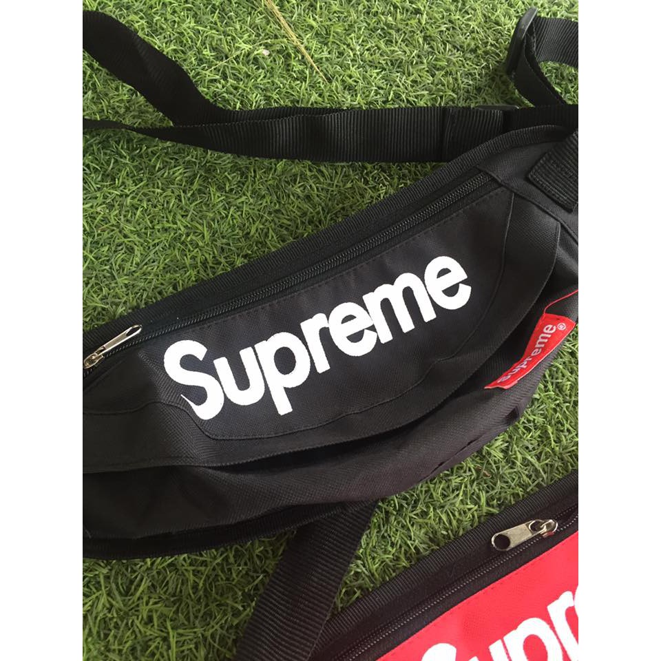 Túi bao tử SUPREME đỏ/đen | BigBuy360 - bigbuy360.vn