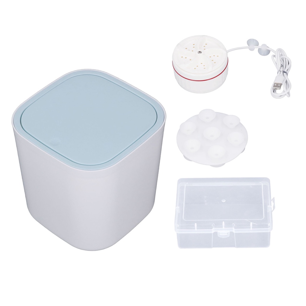 Nitrogen071 Máy giặt Mini di động, vắt khô, ABS 5V 2A 18W 3.8L Sạc USB Định thời gian thông minh mini dành cho quần lót tất