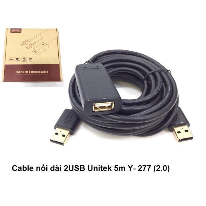 Cáp USB nd Extension  Unitek 5m Y 277 , 20m Y 279 , Cáp usb 2.0 nối dài có chíp khuếch đại 5m y277 . 10m Y278 , 20m y279 | WebRaoVat - webraovat.net.vn