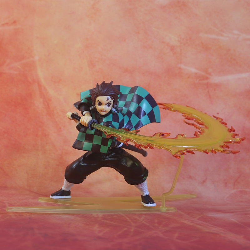 Mô hình Tanjirou tư thế chiến đấu,thanh gươm diệt quỷ, mô hình kimetsu no yaiba, figure anime kimetsu no yaiba