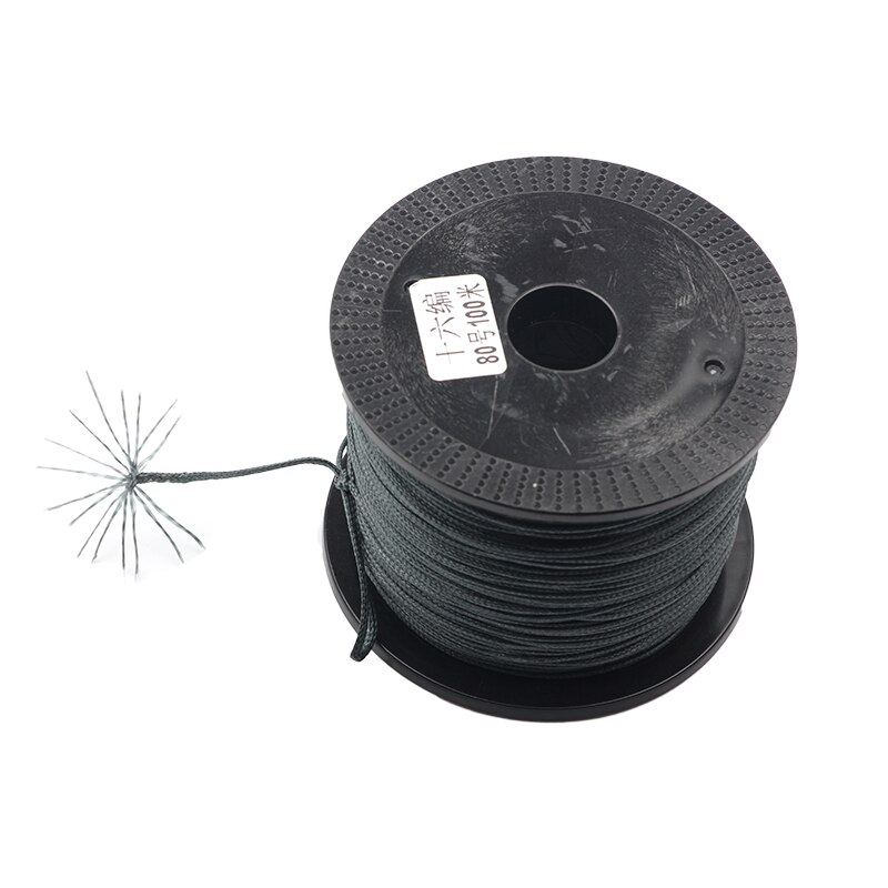 Cuộn Dây Câu Cá Bện 16 Sợi Kích Thước 40-700LB 100M Kích Thước 3-80# Dây Tóc Nhiều Sợi Cho Cá Lớn Biển