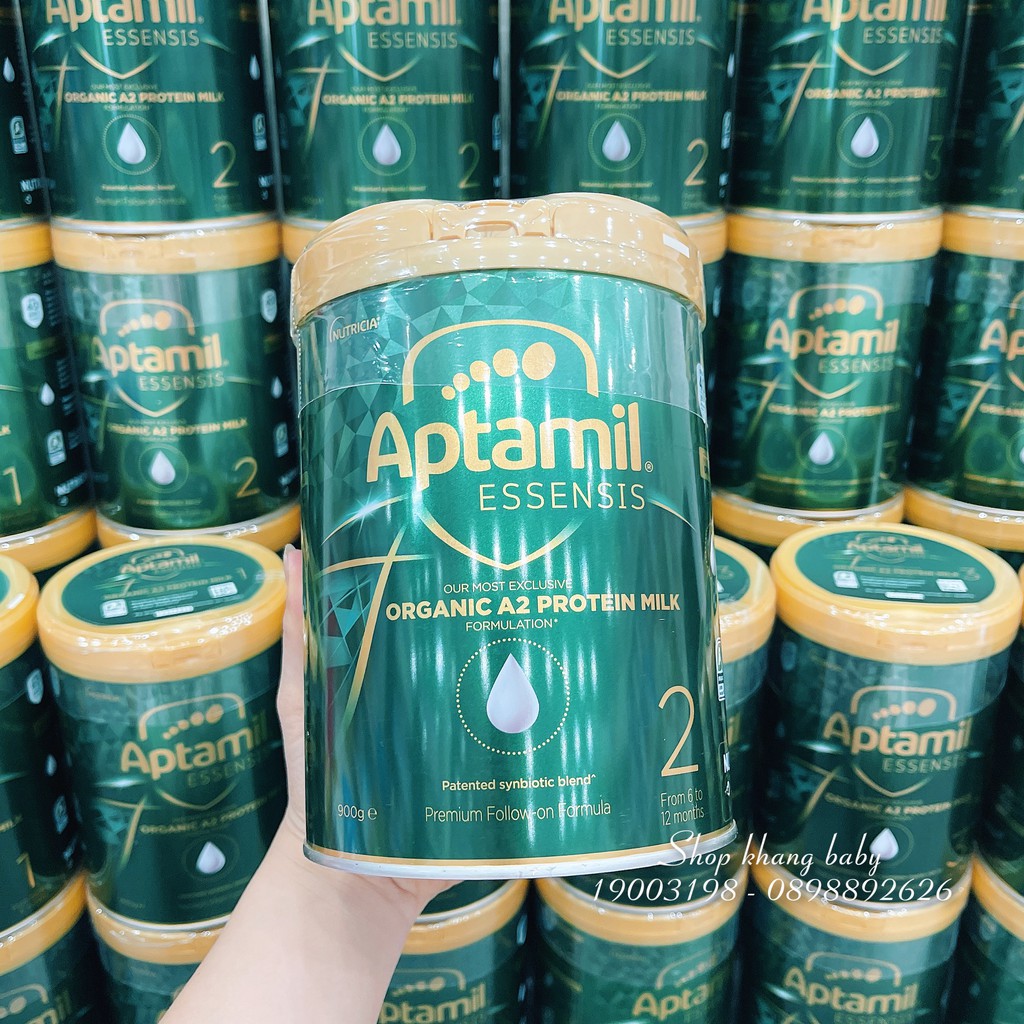 Sữa Aptamil Essensis Organic Số 1 2 3 900g Úc Cao Cấp - Shop Khang Baby