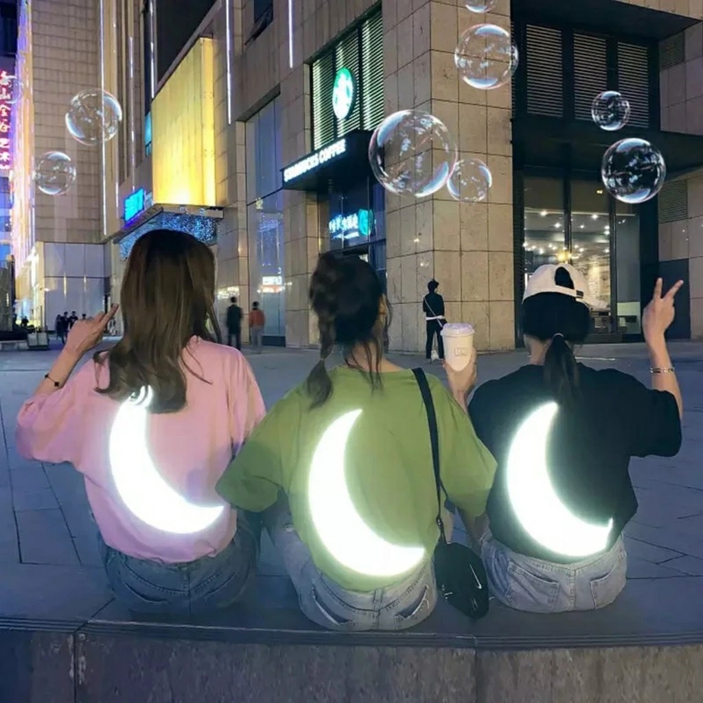 Áo thun Stee Phản Quang MOON Oversize Unisex Thesixpack