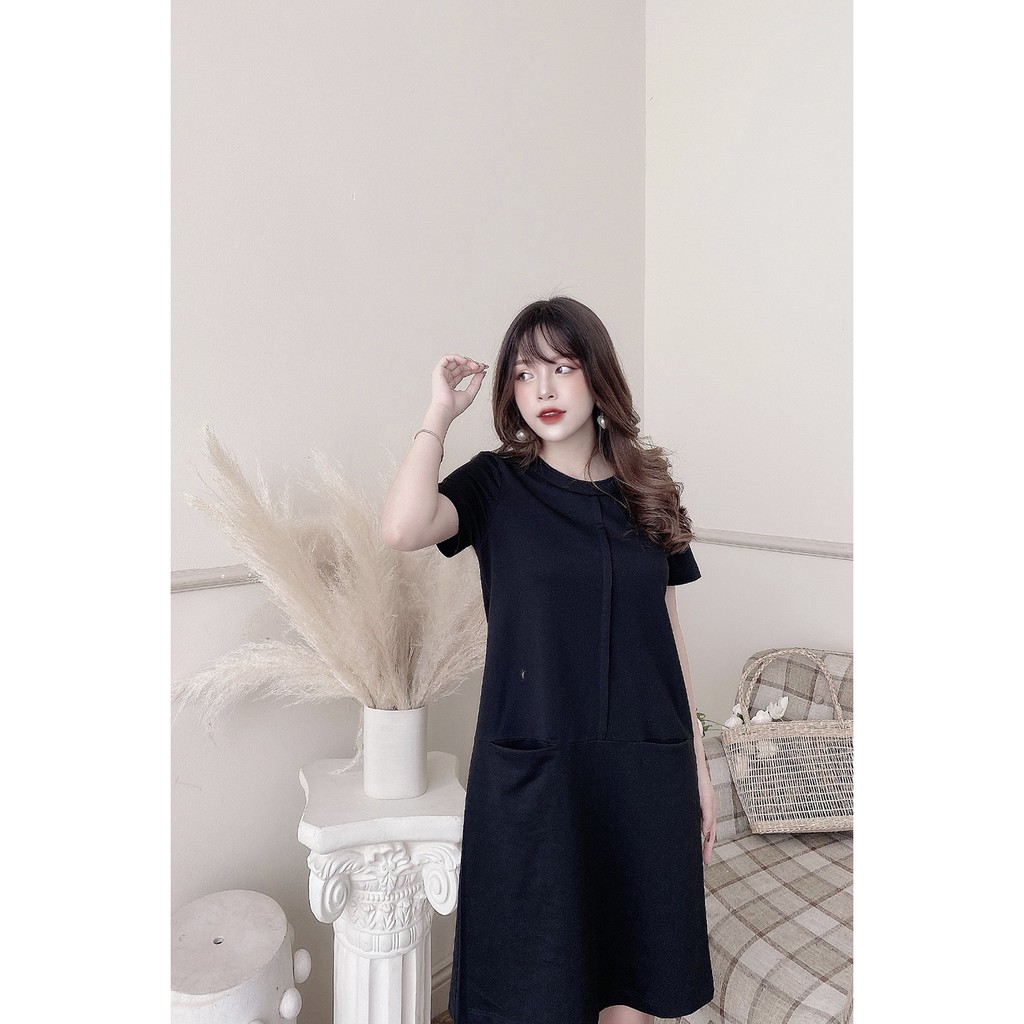 Đầm thun ngắn tay hai túi DTA0544 - 20Again | BigBuy360 - bigbuy360.vn