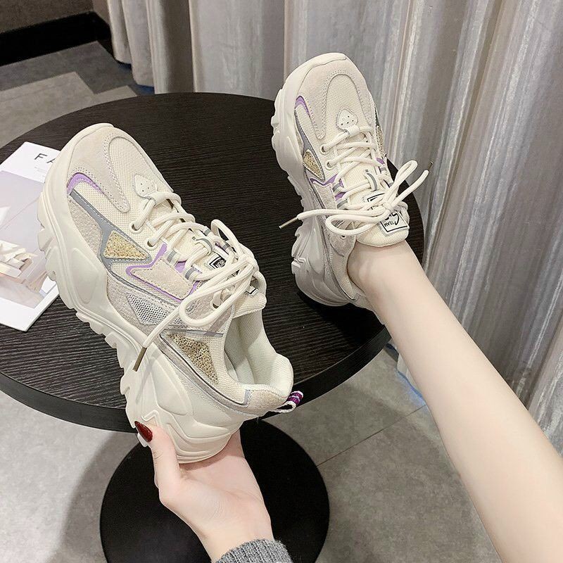 [Mã FAGREEN245 giảm 10% tối đa 30k đơn từ 99k] Giầy thể thao nữ đế độn siêu nhẹ SP phản quang | BigBuy360 - bigbuy360.vn