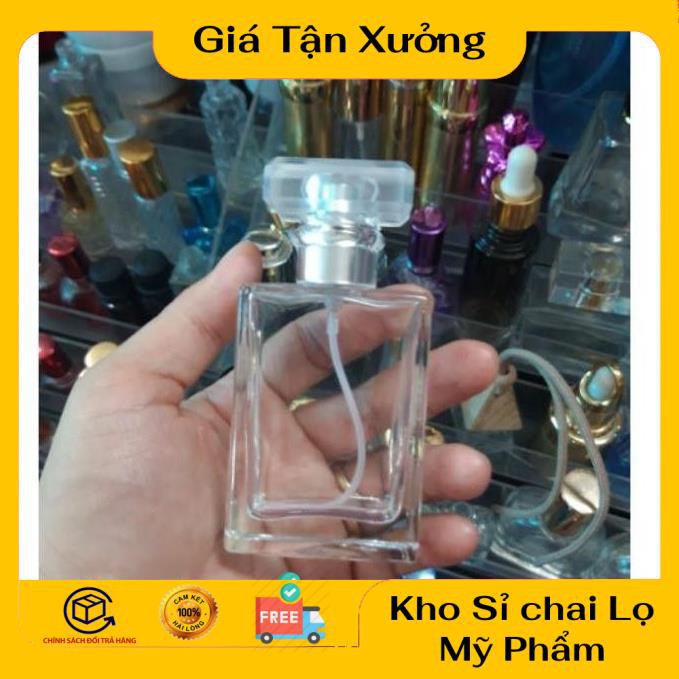 Lọ Chiết Nước Hoa ❤ TRÙM SỈ ❤ Lọ chiết nước hoa 30ml 50ml hcn Nắp Trong chiết dầu thơm , phụ kiện du lịch