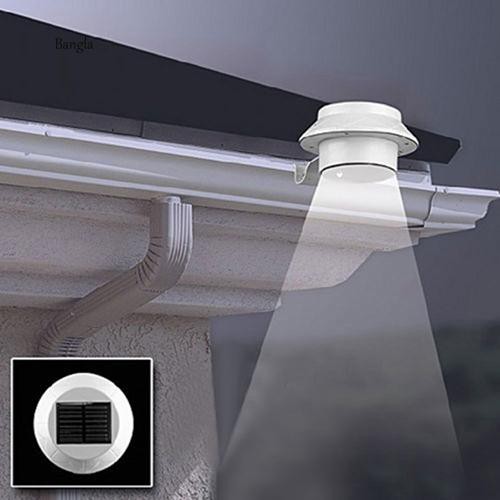 Đèn LED cảm ứng tự động chạy bằng năng lượng mặt trời chiếu sáng đường đi kích thước 167x120x63mm