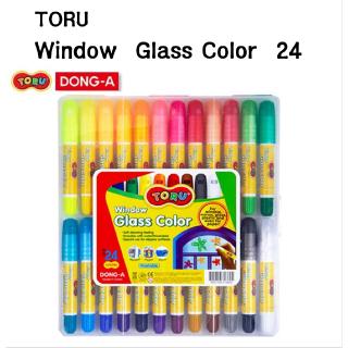 Bộ bút sáp 24 màu cho cửa sổ
