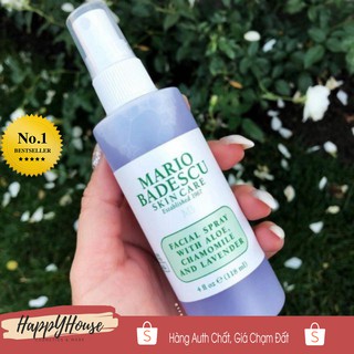 Toner dạng xịt Mario Badescu Facial Spray With Aloe, Chamolile and Lavender