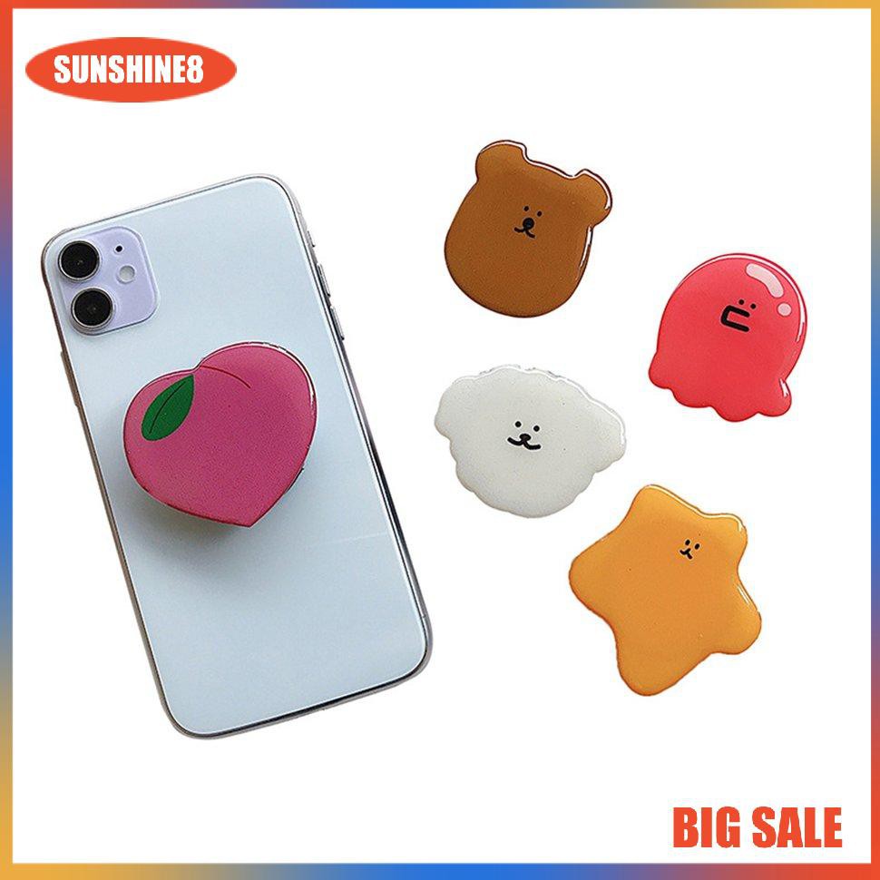 Giá Đỡ Điện Thoại Họa Tiết Hoạt Hình 3D Dễ Thương Giá đỡ điện thoại epoxy kiểu túi khí hình hoạt hình sáng tạo thu gọn được