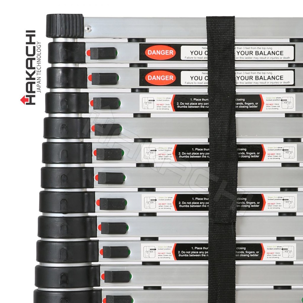 THANG NHÔM RÚT ĐƠN HAKACHI HT500CP - 5.0M - BH 24 THÁNG.