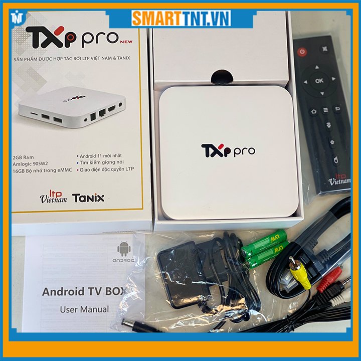Combo đầu android TV Box LTP TXP-Pro new tặng kèm chuột bay G10S cao cấp, hàng đẹp Smarttnt.vn