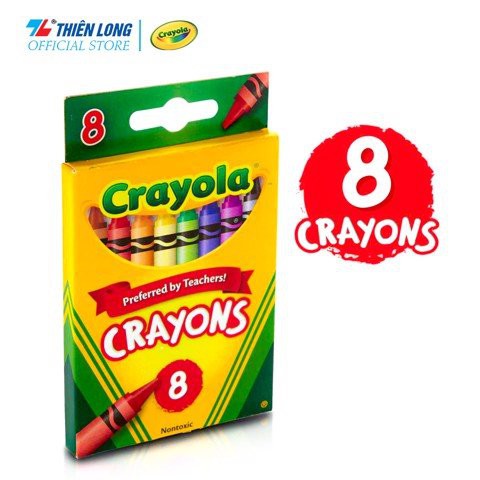 Bộ 8 bút sáp màu mini Crayola Crayon