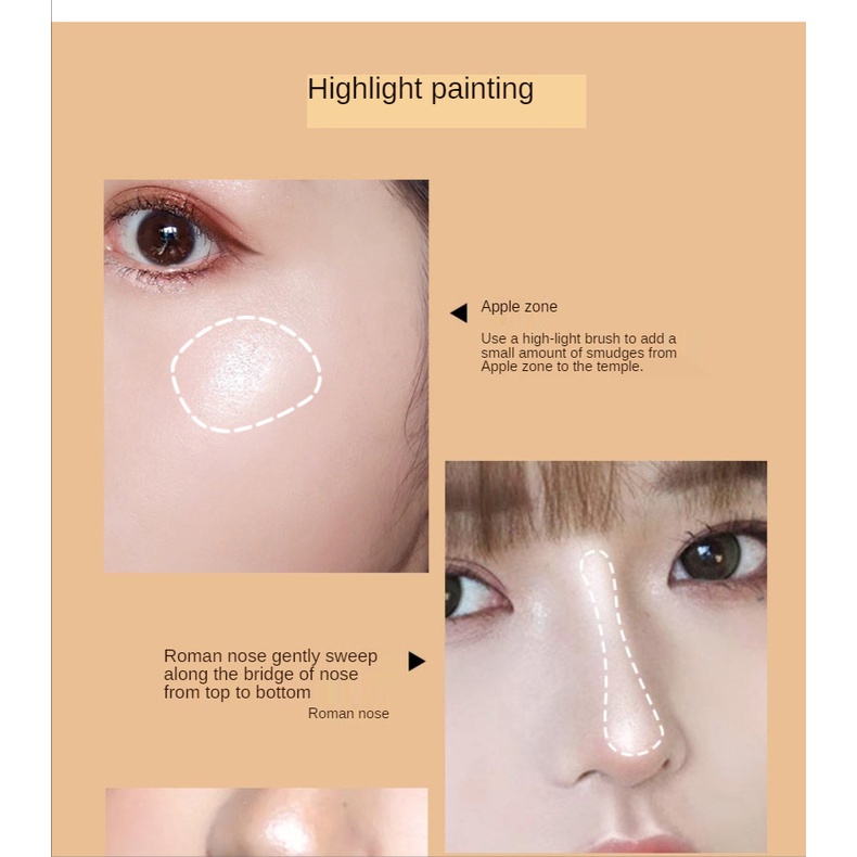 Bảng phấn bắt sáng/tạo khối/má hồng MAFFICK màu ngọc trai lấp lánh | BigBuy360 - bigbuy360.vn