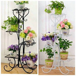 Kệ Sắt Để Chậu Hoa 5 Tầng 5 Chậu
