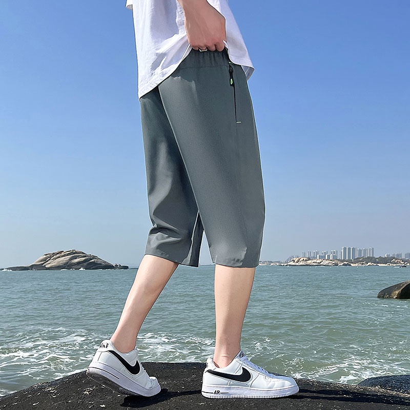 Quần Lửng 3 Lớp Phong Cách Hàn Quốc Cho Nam Size M-4XL