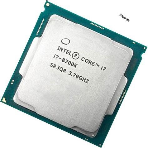 Bộ vi xử lý / CPU Intel Core i7-8700K (3.7GHz turbo up to 4.7Ghz, 6 nhân 12 luồng, 12MB Cache, 95W)