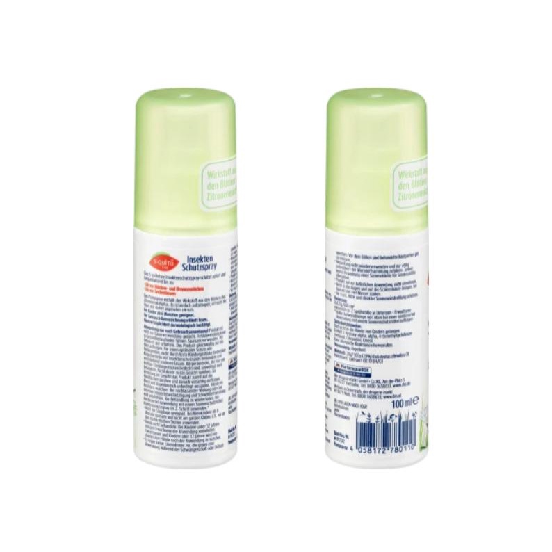 Xịt chống muỗi &amp; côn trùng cắn Squito Free Đức cho trẻ sơ sinh và trẻ nhỏ, 100ml - Hàng nội địa Đức (Mẫu Mới 2022)
