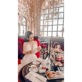 ĐẦM MAXI LÔNG CỔ YẾM (KÈM VIDEO HÌNH THẬT)