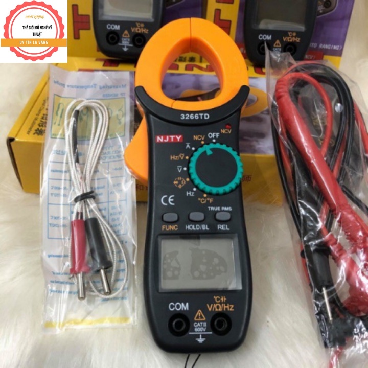Ampe Kìm NJTY 3266TD phiên bản mới nhất .Đo Tụ,Tần Số, Nhiệt Độ...