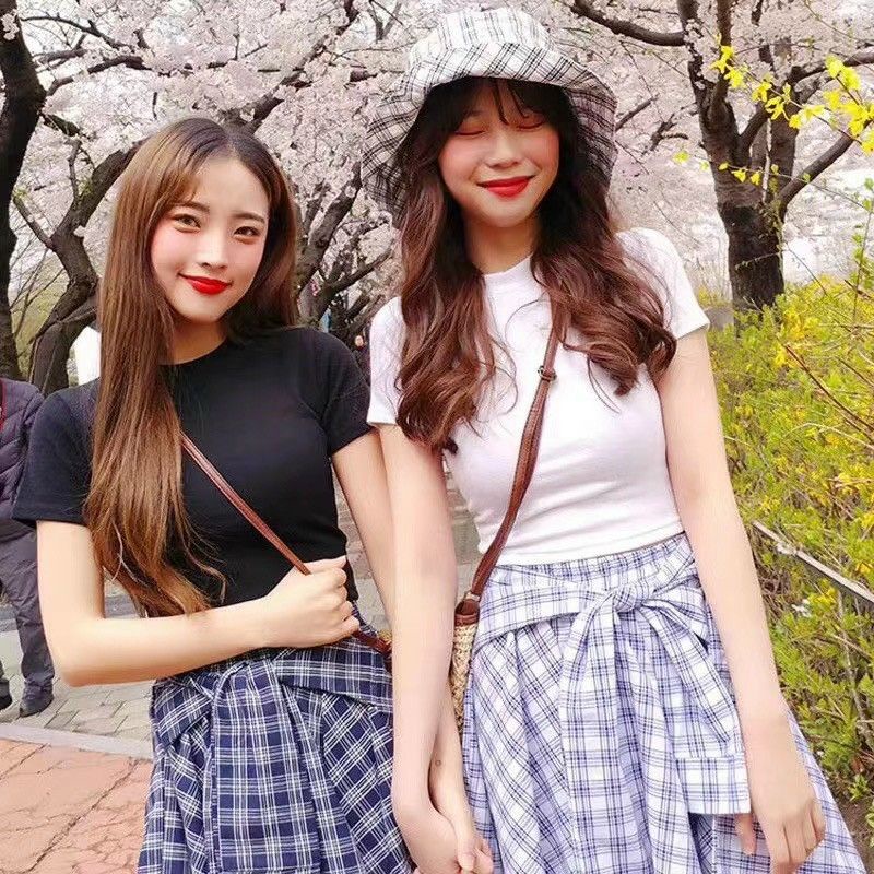 Áo Thun Croptop chất dày dặn thoáng mát ôm body hàng loại 1 quảng châu-1111