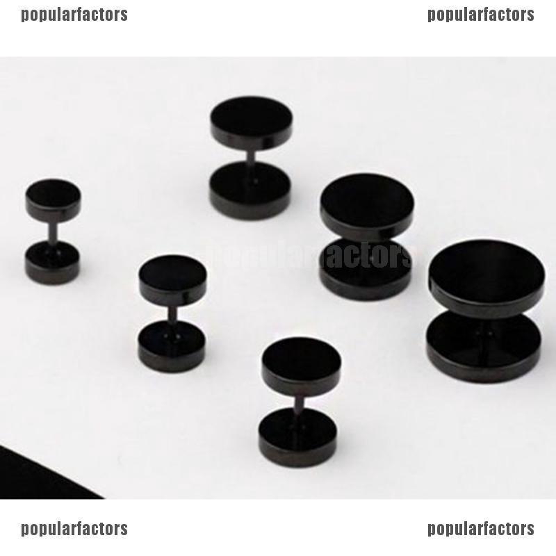 Set 2 Khuyên Tai Phong Cách gothic Bằng Thép Không Gỉ Thời Trang Cho Nam Nữ