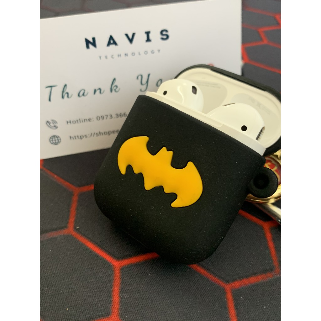 [ Case Airpods 2 ] Vỏ Bảo Vệ Airpods 2 - Bat Man| Navis PK