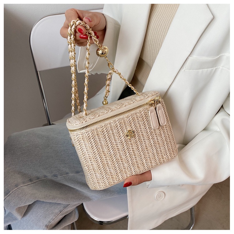 IELGY Túi Đeo Vai Đựng Mỹ Phẩm Bằng Vải Dệt Đơn Giản Dành Cho Nữ