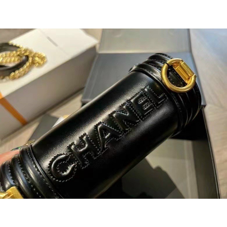 Túi Xách Thời Trang💙💙Chanel Boy Supper 2022 Màu Đen size 19Cm