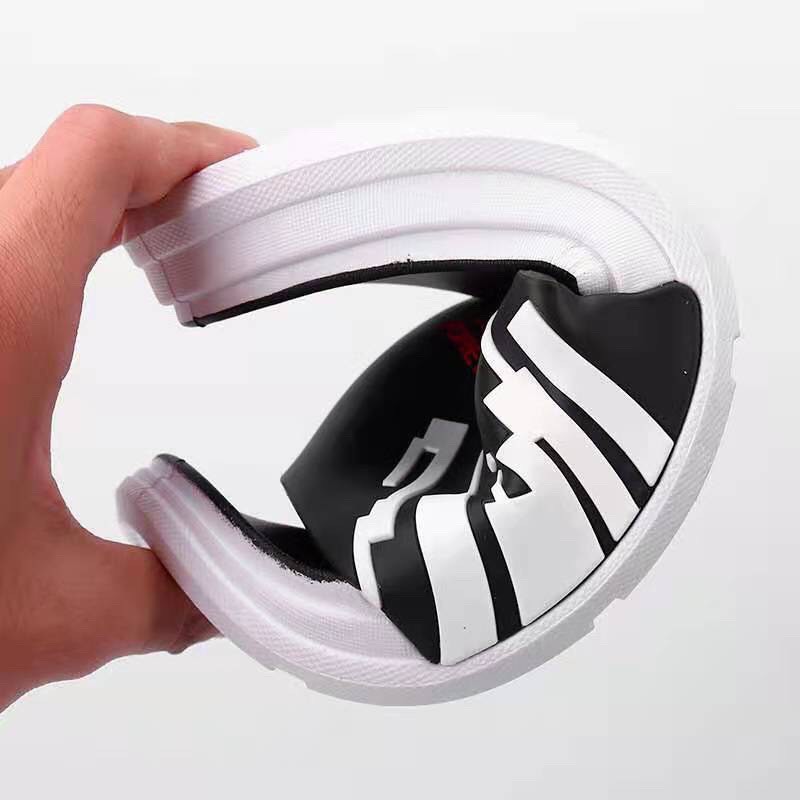 Dép quai ngang nam nữ đế cao su non cao cấp siêu êm tăng chiều cao vẩy sơn nhiều màu CHAGO DNA145